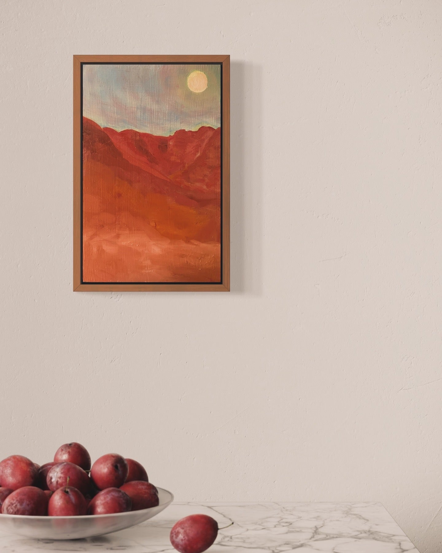 Full moon over cactus canyon